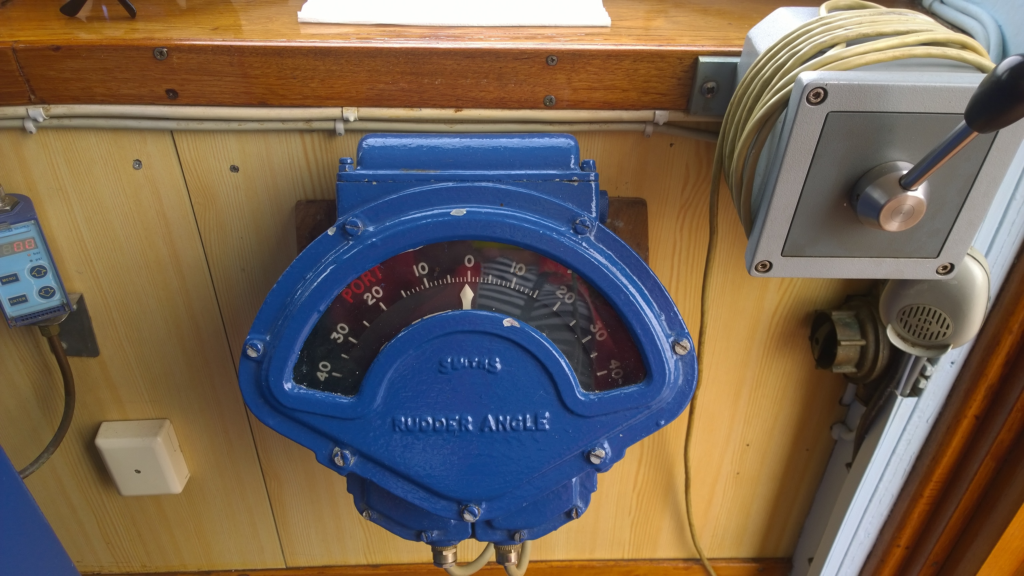 Rudder Angle Indicator on Ship