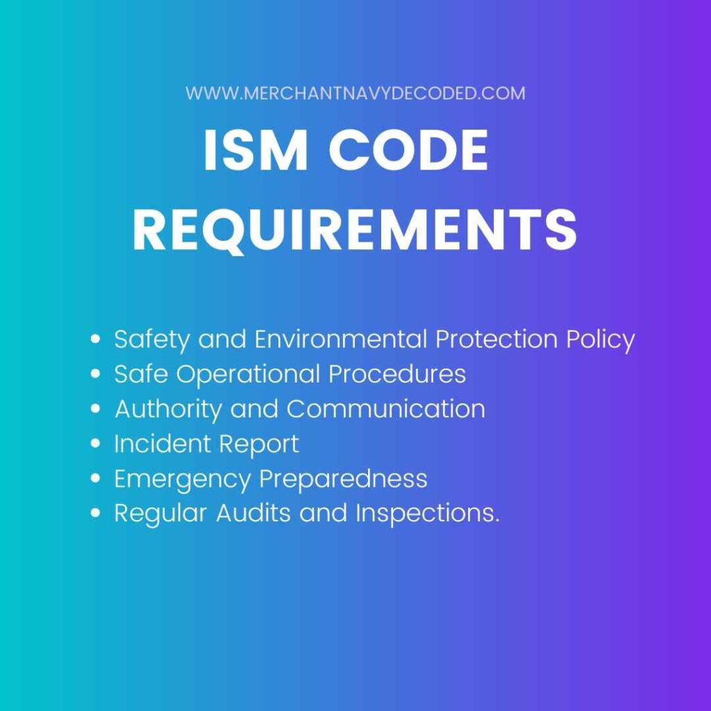 International Safety Management Code Requirements
