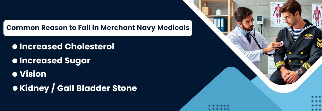 Common Reason to Fail in Merchant Navy Medicals