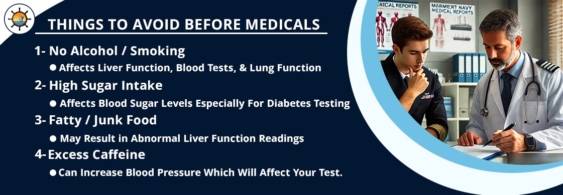 Things to Avoid Before Medicals